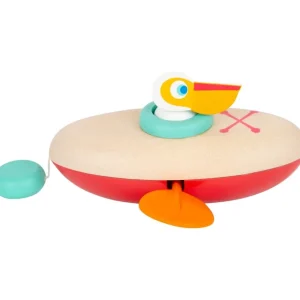 Small Foot Jouets De Bain>Jeu d'Eau en Bois pour Enfant - Pélican Rameur