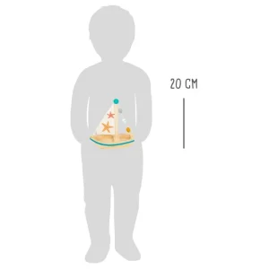 Small Foot Jouets De Bain>Jeu d'eau en bois pour enfant - Voilier (éveil)