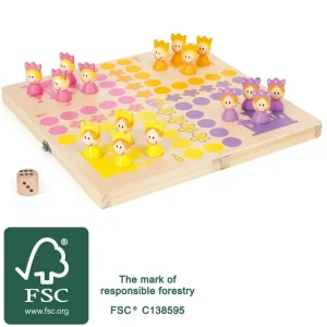 Small Foot Jeux De Plateau>Jeu des petits chevaux Bois Jolies princesses Enfant