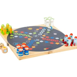 Small Foot Jeux De Plateau>Jeu des Petits Chevaux de l'Espace en Bois pour Enfant