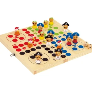 Small Foot Jeux De Plateau>Jeu des petits chevaux en bois Piraterie Enfant