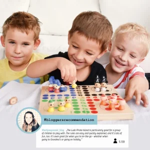 Small Foot Jeux De Plateau>Jeu des petits chevaux en bois Piraterie Enfant