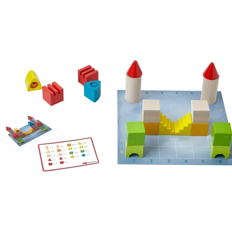 jeu_initiation_au_codage__0.webp Haba Logique Et Raisonnement>Jeu Initiation au Codage (Bois) Petit Architecte