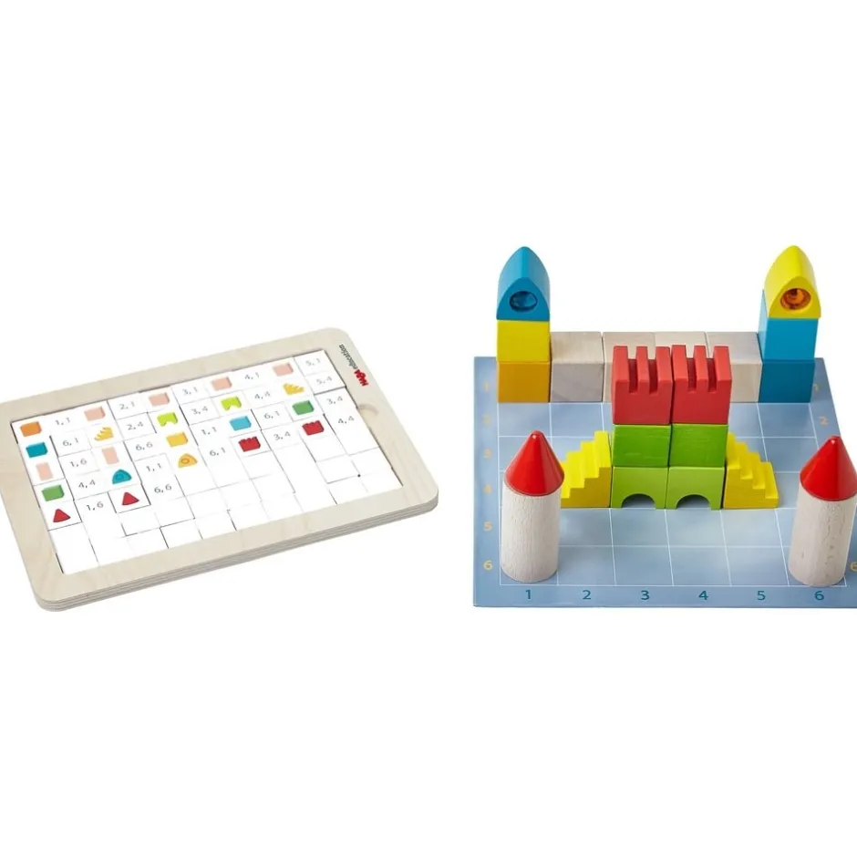 jeu_initiation_au_codage__2.webp Haba Logique Et Raisonnement>Jeu Initiation au Codage (Bois) Petit Architecte