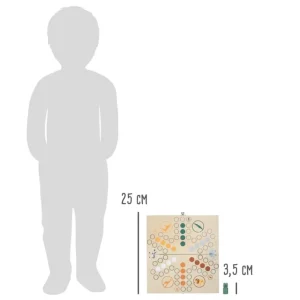 Small Foot Jeux De Plateau>Jeux des petits chevaux en bois dans la savane