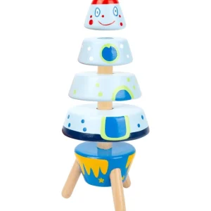 Small Foot Jouets À Empiler Et À Encastrer>Jouet à Empiler en Bois Bébé - Navette Spatiale