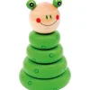 Small Foot Jouets À Empiler Et À Encastrer>Jouet à Empiler en Bois pour Bébé - Grenouille