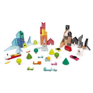 Janod Blocs, Briques Et Planchettes De Construction>Kubix 70 cubes Archi de Construction pour Enfant