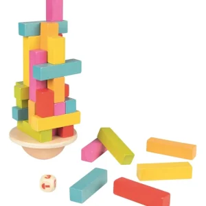 Goki Jeux D'adresse Et D'équilibre>La tour en équilibre en bois - Jeu de dextérité