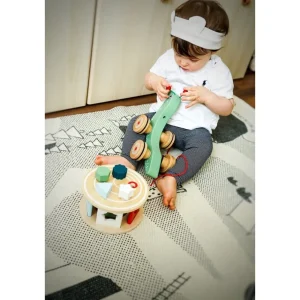 Small Foot Jouets À Tirer Et À Pousser>L'Escargot Voyageur en Bois à Tirer pour Bébé