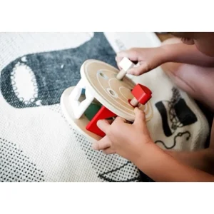 Small Foot Jouets À Tirer Et À Pousser>L'Escargot Voyageur en Bois à Tirer pour Bébé