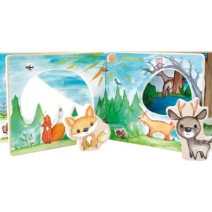Small Foot Livres D'éveil>Livre d'Éveil en Bois pour Bébé - Mes Amis de la Forêt