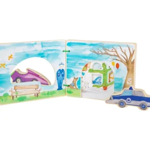 Small Foot Livres D'éveil>Livre d'Éveil en Bois pour Bébé - Forces de l'Ordre