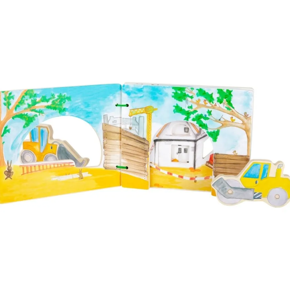 livre_dveil_en_bois_pour__3-2.webp Small Foot Livres D'éveil>Livre d'Éveil en Bois pour Bébé - En construction
