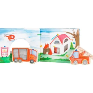 Small Foot Livres D'éveil>Livre d'Éveil en Bois pour Bébé - Secouristes