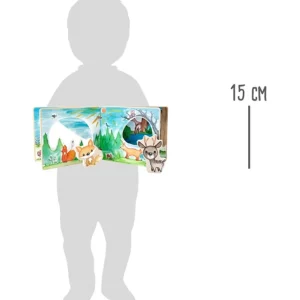 Small Foot Livres D'éveil>Livre d'Éveil en Bois pour Bébé - Mes Amis de la Forêt