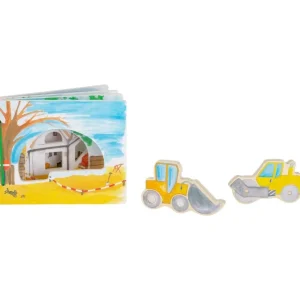 Small Foot Livres D'éveil>Livre d'Éveil en Bois pour Bébé - En construction