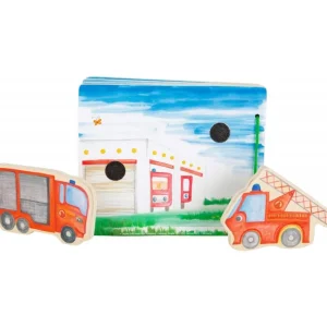 Small Foot Livres D'éveil>Livre d'Éveil en Bois pour Bébé - Secouristes