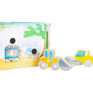 Small Foot Livres D'éveil>Livre d'Éveil en Bois pour Bébé - En construction