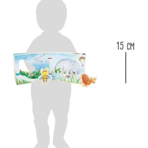 Small Foot Livres D'éveil>Livre d'Éveil en Bois pour Bébé - À Tire d'Aile