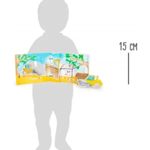 Small Foot Livres D'éveil>Livre d'Éveil en Bois pour Bébé - En construction