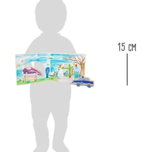 Small Foot Livres D'éveil>Livre d'Éveil en Bois pour Bébé - Forces de l'Ordre
