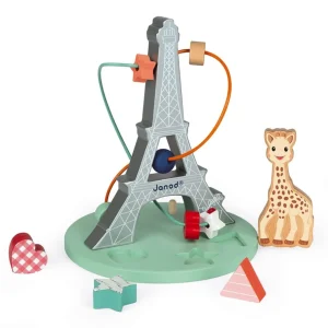 Janod Bouliers, Looping Et Tables Multi-activités>Looping Sophie la girafe en bois pour bébé Eveil