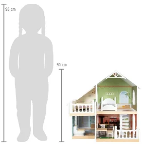 Small Foot Maisons De Poupées Et Accessoires>Maison de Poupée en Bois pour Enfant Duplex Urbain