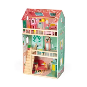 Janod Maisons De Poupées Et Accessoires>Maison de Poupée en Bois pour Enfant - Happy day