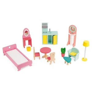 Janod Maisons De Poupées Et Accessoires>Maison de Poupée en Bois pour Enfant - Happy day