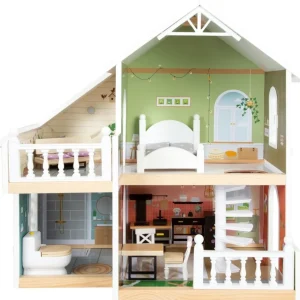 Small Foot Maisons De Poupées Et Accessoires>Maison de Poupée en Bois pour Enfant Duplex Urbain