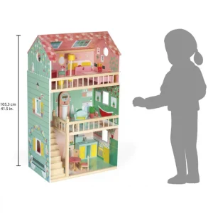 Janod Maisons De Poupées Et Accessoires>Maison de Poupée en Bois pour Enfant - Happy day