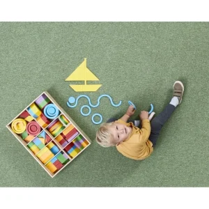 Haba Couleurs Et Formes>Maxi Coffret Construction en Bois - Arc-en-ciel