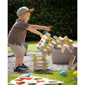 Small Foot Sport Et Activités D'extérieur | Jeux D'adresse Et D'équilibre>Méga Tour Chancelante en Bois - Jeu de Dextérité