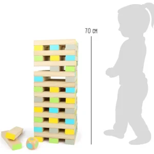 Small Foot Sport Et Activités D'extérieur | Jeux D'adresse Et D'équilibre>Méga Tour Chancelante en Bois - Jeu de Dextérité