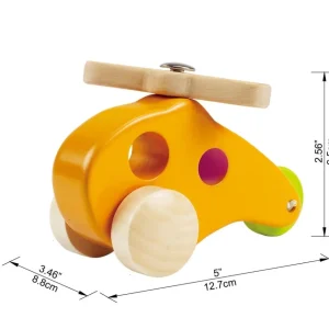 Hape Toys Voitures Et Véhicules>Mini hélico en bois pour enfant - Jeu d'éveil