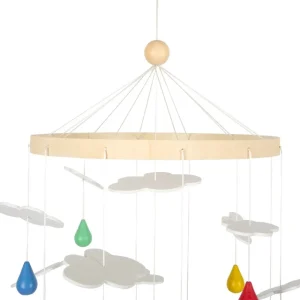 Small Foot Mobiles Pour Bébés>Mobile en Bois pour Bébé - Jour de Pluie