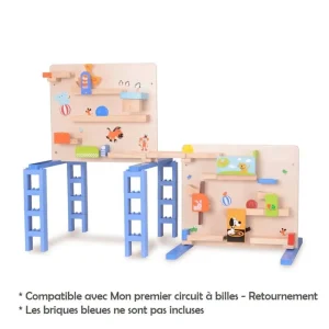 Wonderworld Circuits À Billes En Bois | Circuits Et Cascades>Mon Premier Circuit à Billes en Bois - Rotation