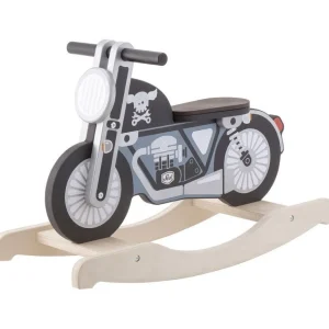 Jouets À Bascule Et Porteurs>Moto à bascule en bois pour bébé - Jeu d'éveil