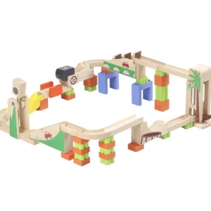 Wonderworld Circuits À Billes En Bois>Pack Circuit à Billes Bois Élévateur et Accélérateur