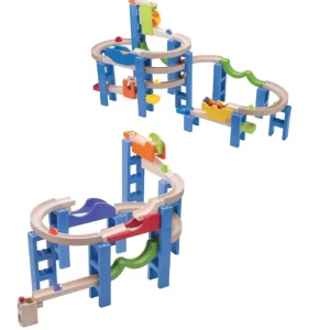 Wonderworld Circuits À Billes En Bois>Pack Circuit à Billes Bois Montagnes Russes et Rebond