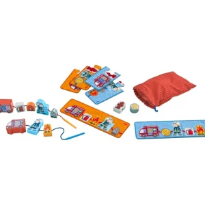 Haba Jouets À Enfiler Et À Marteler>Perles à Enfiler en Bois - L'Univers des Pompiers