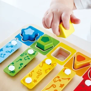 Hape Toys Jouets Musicaux>Piano xylophone en bois Enfant - Formes musicales