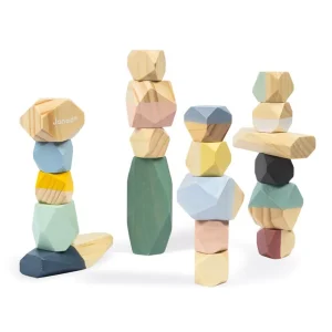 Janod Jouets À Empiler Et À Encastrer>Pierres à Empiler en Bois pour Enfant Sweet Cocoon