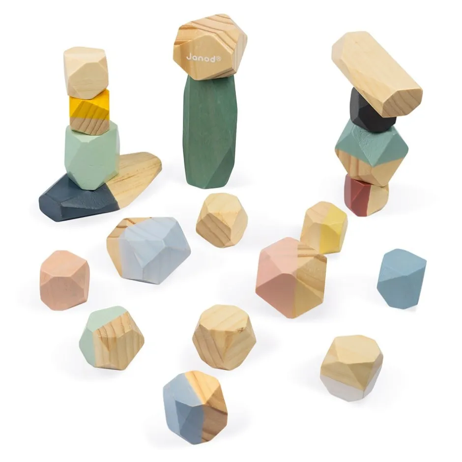 pierres__empiler_en_bois__4.webp Janod Jouets À Empiler Et À Encastrer>Pierres à Empiler en Bois pour Enfant Sweet Cocoon