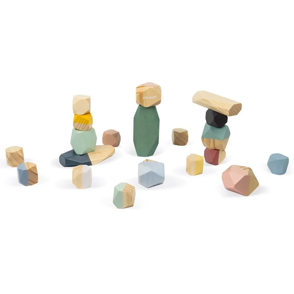 pierres__empiler_en_bois__6.webp Janod Jouets À Empiler Et À Encastrer>Pierres à Empiler en Bois pour Enfant Sweet Cocoon