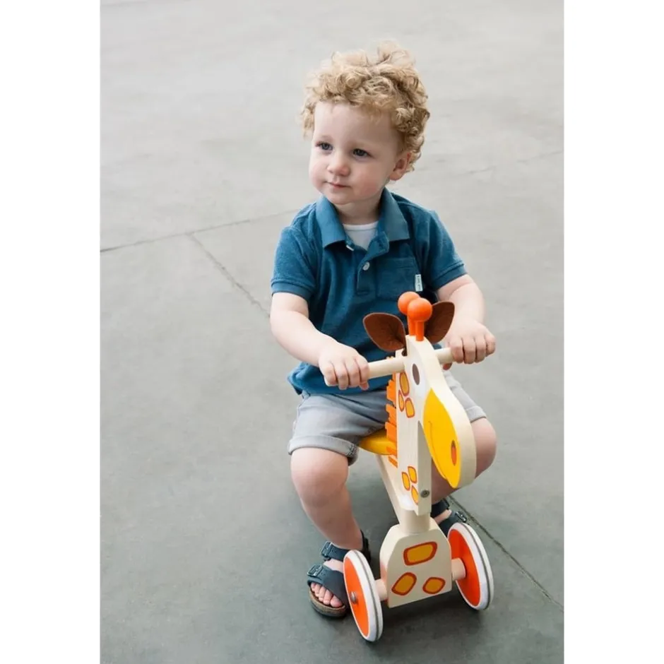 porteur_en_bois_pour_bb___3-1.webp Scratch Jouets À Bascule Et Porteurs>Porteur en Bois pour Bébé - Girafe