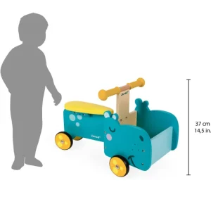 Janod Jouets À Bascule Et Porteurs>Porteur Hippo en Bois pour Bébé