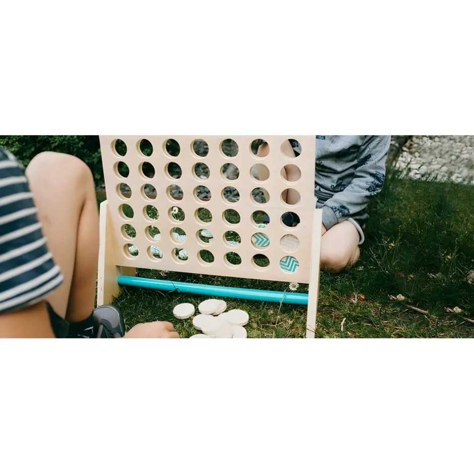 puissance__en_bois_couleu_3.webp Small Foot Jeux De Stratégie Et De Réflexion>Puissance 4 en Bois Couleurs Pastel XXL pour Enfant