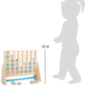 Small Foot Jeux De Stratégie Et De Réflexion>Puissance 4 en Bois Couleurs Pastel XXL pour Enfant